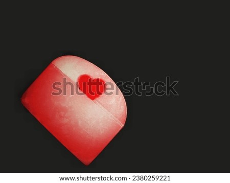 Love letter with dark background. Halloween or black magic concept.