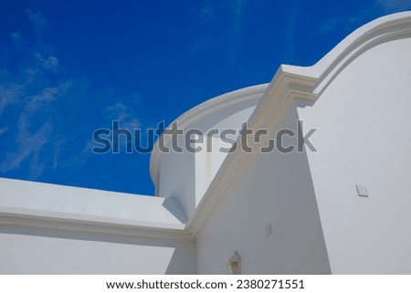Abstract picture of St Nicolas Greek Orthodox Church Paphos Cyprus

