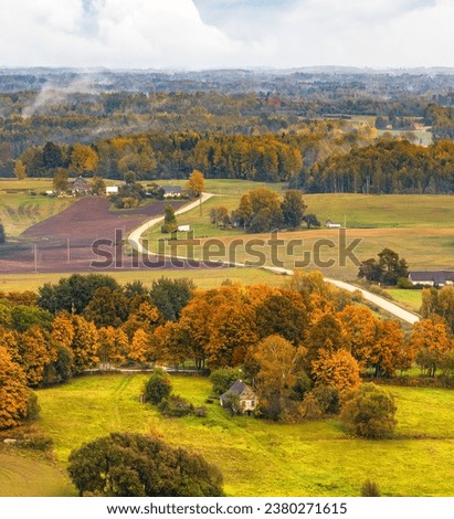 Autumn landscape 
(Latgale). Latvian nature.