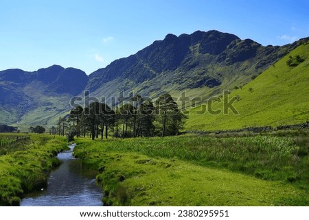 Haystacks above the valley of Warnscale near Buttermere, Lake District, UK Royalty-Free Stock Photo #2380295951