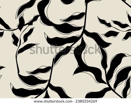 abstract leaves graphic tees for girl design patterns Royalty-Free Stock Photo #2380334269