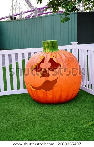 Pumpkin decoration for Halloween Holiday in USA