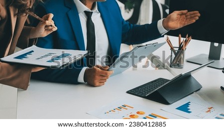 Team of business people working together in the meeting room office, teamwork background charts and graphs banner, double exposure successful teamwork,business planning concept.