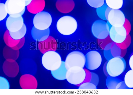 Colorful lights blurred bokeh background for christmas and new year day decoration 