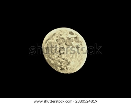 Full moon taken from a dark corner