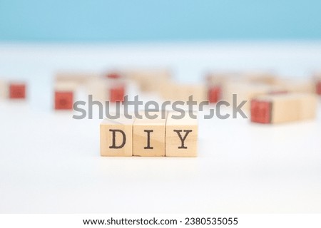 DIY Acronym On Wooden Cubes