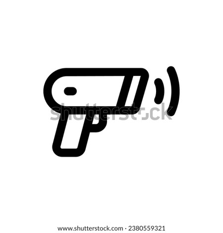 Barcode Scanner icon in trendy outline style isolated on white background. Barcode Scanner silhouette symbol for your website design, logo, app, UI. Vector illustration, EPS10.
