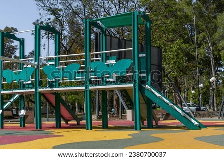 Kids outdoor playground, fun, colorful, active lifestyle