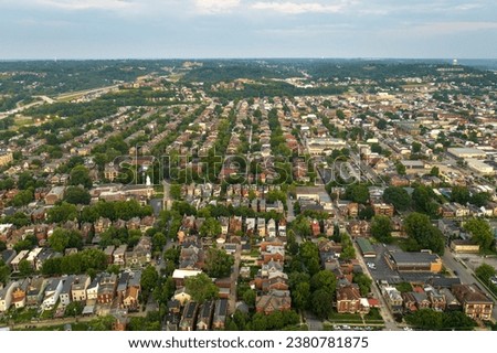 Newport, Kentucky residential neighborhood townscape