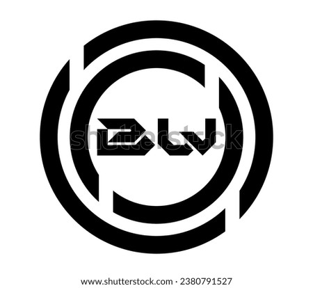 BW letter logo design on Black background. Initial Monogram Letter BW Logo Design Vector Template.	

