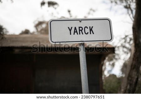 View of Yarck town sign