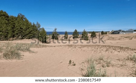 Kalajoki in Finland - the sand dunes and the Siiponjoki walking trail