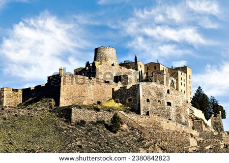 Famous medieval castle in the city of Cardona, Barcelona, Catalonia, Spain