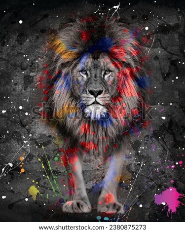 Lion Wallpaper Stylish Water Color