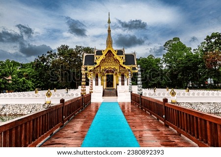 tourism thailand Beautiful religious church Suitable for traveling.