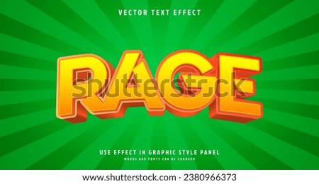Editable text style effect - Rage text style theme. for your project Royalty-Free Stock Photo #2380966373