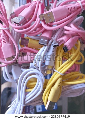 pile of colorful cellphone charger cables