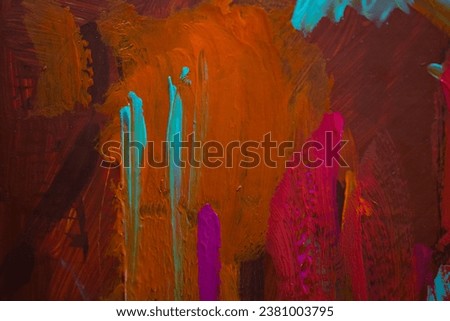 Abstract artistic background. Fragment of a work of art. Strokes of paint. Modern Art. Modern Art. Colorful texture. thick paint surface