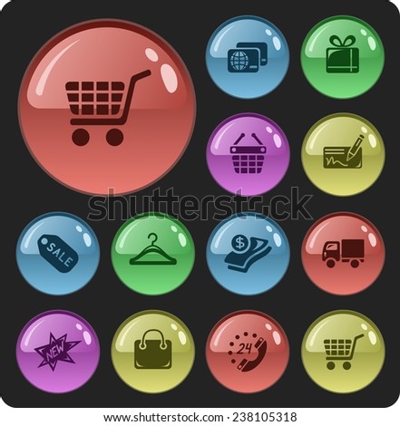 Shopping button set