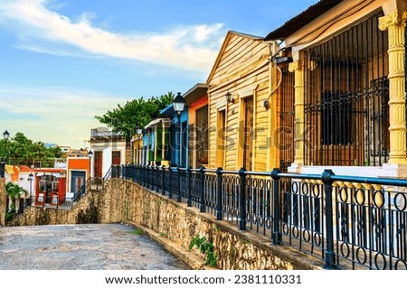 Architecture of Santo Domingo, Dominican Republic in the Caribbean Royalty-Free Stock Photo #2381110331