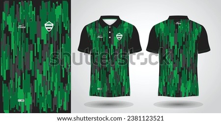green sublimation polo sport jersey mockup design