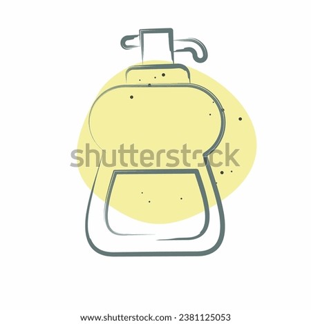 Icon Liquid Soap. related to Cleaning symbol. Color Spot Style. simple design editable. simple illustration