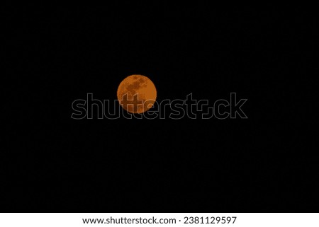 A picture of orange full moon 