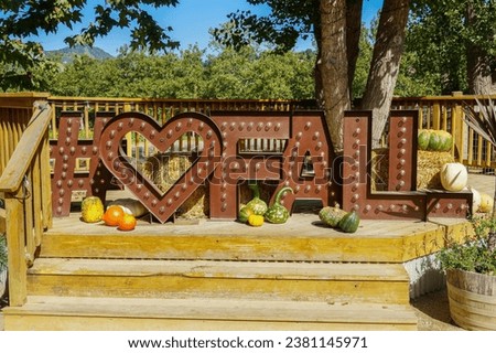#Love Fall Sign on Farm