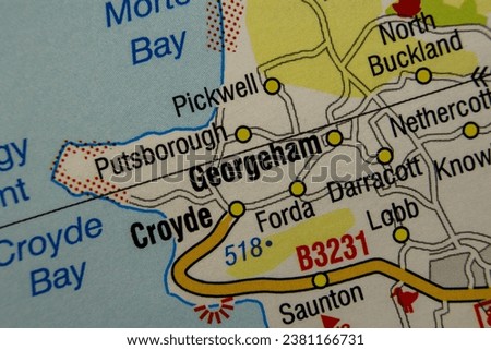 Georgeham, Devon, England, United Kingdom atlas local map town and district plan name