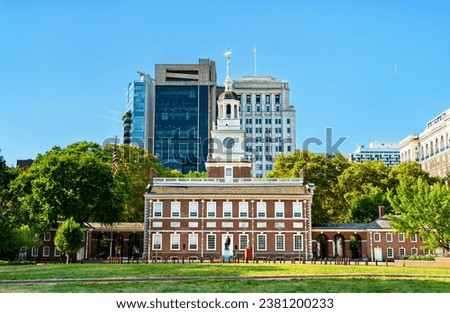 Independence Hall at Independence Mall in Philadelphia - Pennsylvania, United States