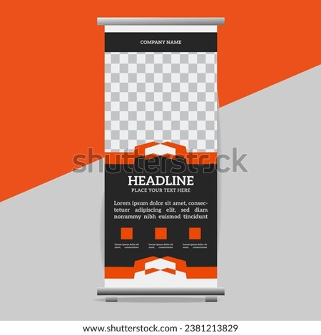 modern great  roll up banner design display standee for presentation purpose