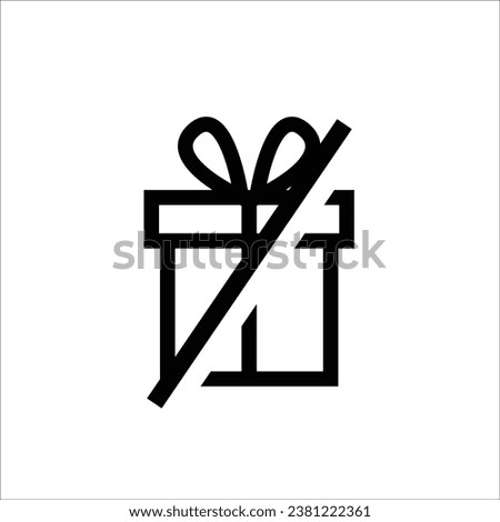 Gift box icon stock vector