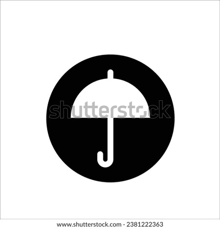 Umbrella icon stock vector illustration
