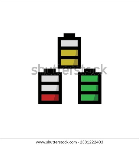 Battery icon stock vector illustration