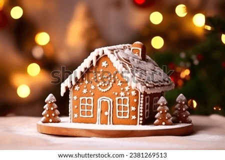 beautiful gingerbread house for christmas
