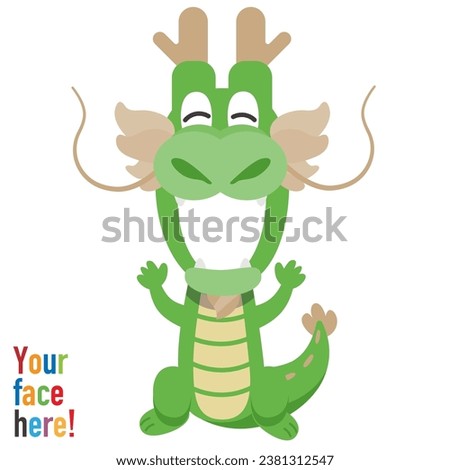 Dragon costume to be used with a photo of a face _!