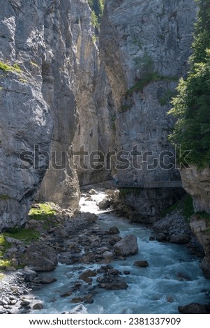 Picture of the Glacier Canyon at Grindelwald in Switzerland