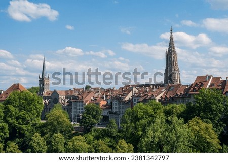 Picture of the historic cathedral in Bern