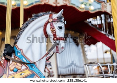 carousel horse close up picture