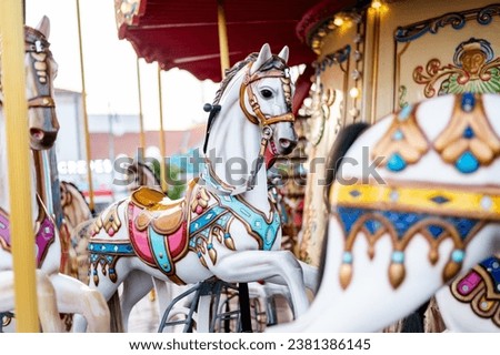carousel horse close up picture