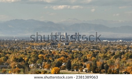 Skyline of Denver Colorado Fall