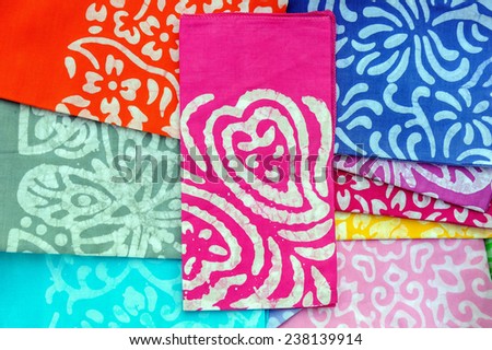 Art and pattern of Batik fabric.