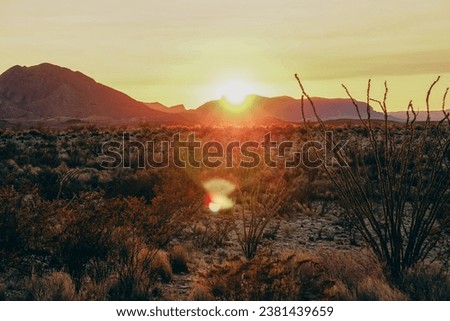 A Sunset in West Texas Royalty-Free Stock Photo #2381439659