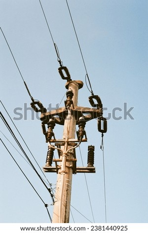 Typical Balkan Power Pole from Romania