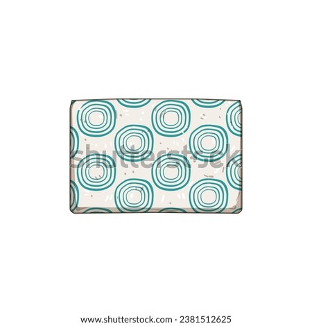 abstract boho rug cartoon. floral decor, decorative contemporary, traditional abstract boho rug sign. isolated symbol vector illustration Royalty-Free Stock Photo #2381512625
