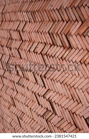 a close up of a wall made of bricks.
