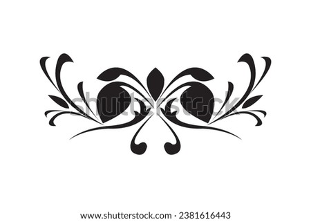 Elements of ornate vintage frames. Black on white classic calligraphy swirls, floral motifs. Design print for greeting cards, wedding invitations, restaurant menu, royal certificates. Set 4