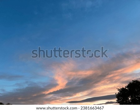 amazing background colorful sunset, colorful sky and Czech Republic environment