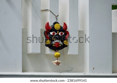Drishti Bommai colourful talisman to ward off evil force. Home protection. South Indian culture