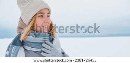 Winter.woman walks through winter snowy forest. Mental and physical health. Unity with nature.travel outdoors, hiking, spending time outdoors,winter travel,slow life,christmas forest.